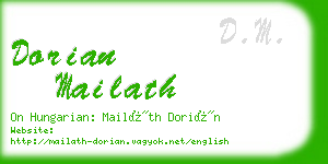 dorian mailath business card